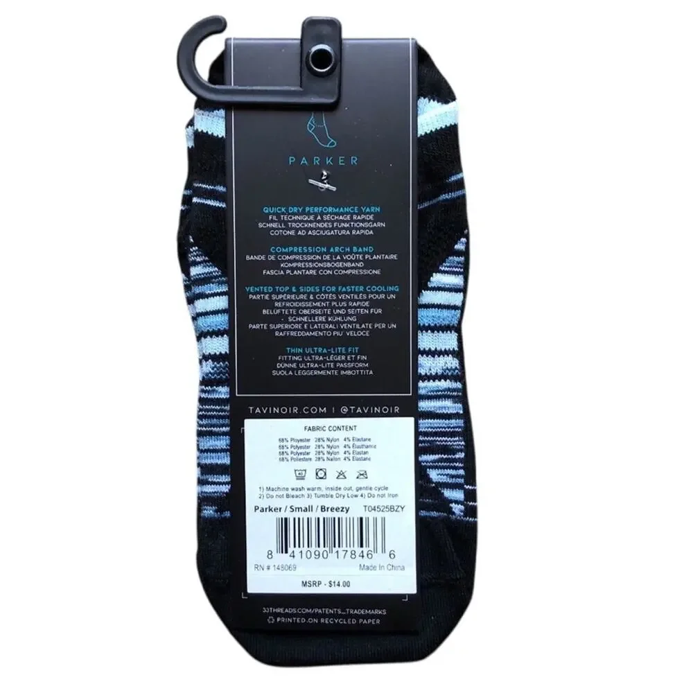 TAVI Sport Sock Bundle 4 Pair Small Parker Breezy Racer Ultra Lite Arch Support